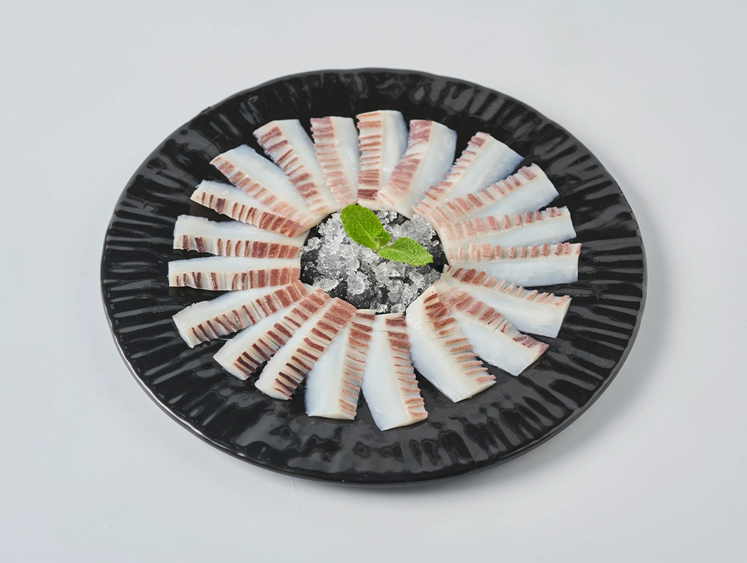 Specification Customization Seafood Frozen Food Boiled Squid Slice for Sushi