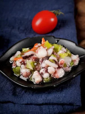 Pulpo Wasabi Congelado, Ensalada De Pulpo Congelado, Pulpo Tako Wasabi