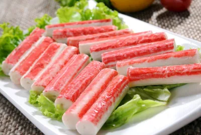 Palitos de cangrejo de surimi de imitación congelados para sushi